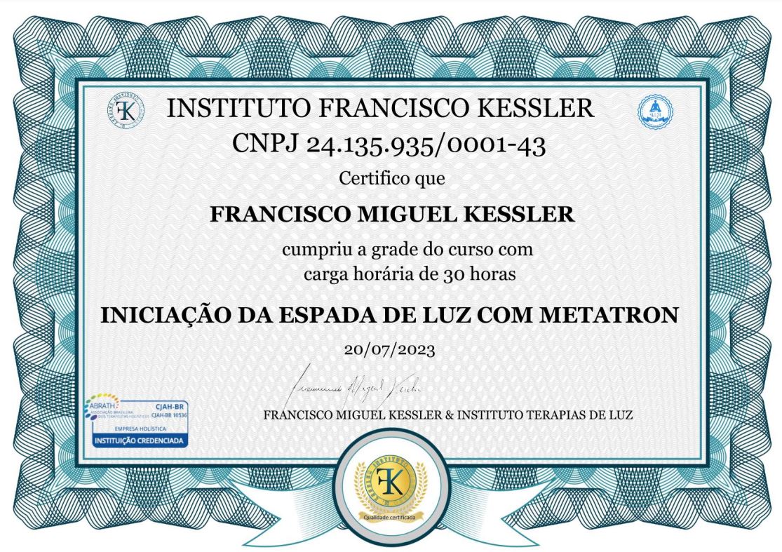 Certificado de 30 horas — frente