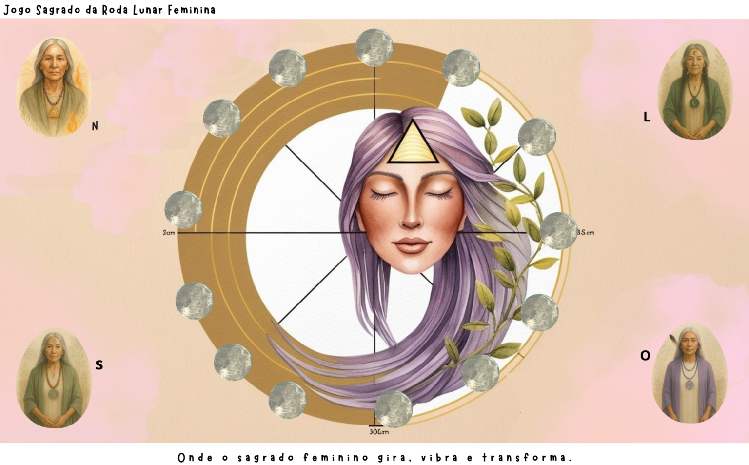 Jogo da Roda Lunar Feminina - Loja Terapias de Luz